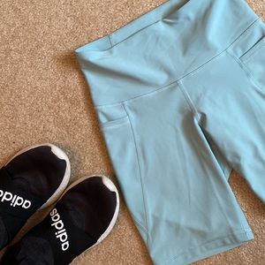 Old navy active powersoft bike shorts light blue small